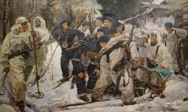 Серебряный И.А. Партизанский отряд. 1942 Серебряный И.А. Партизанский отряд. 1942